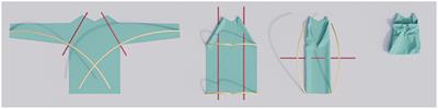 Effective cloth folding trajectories in simulation with only two parameters